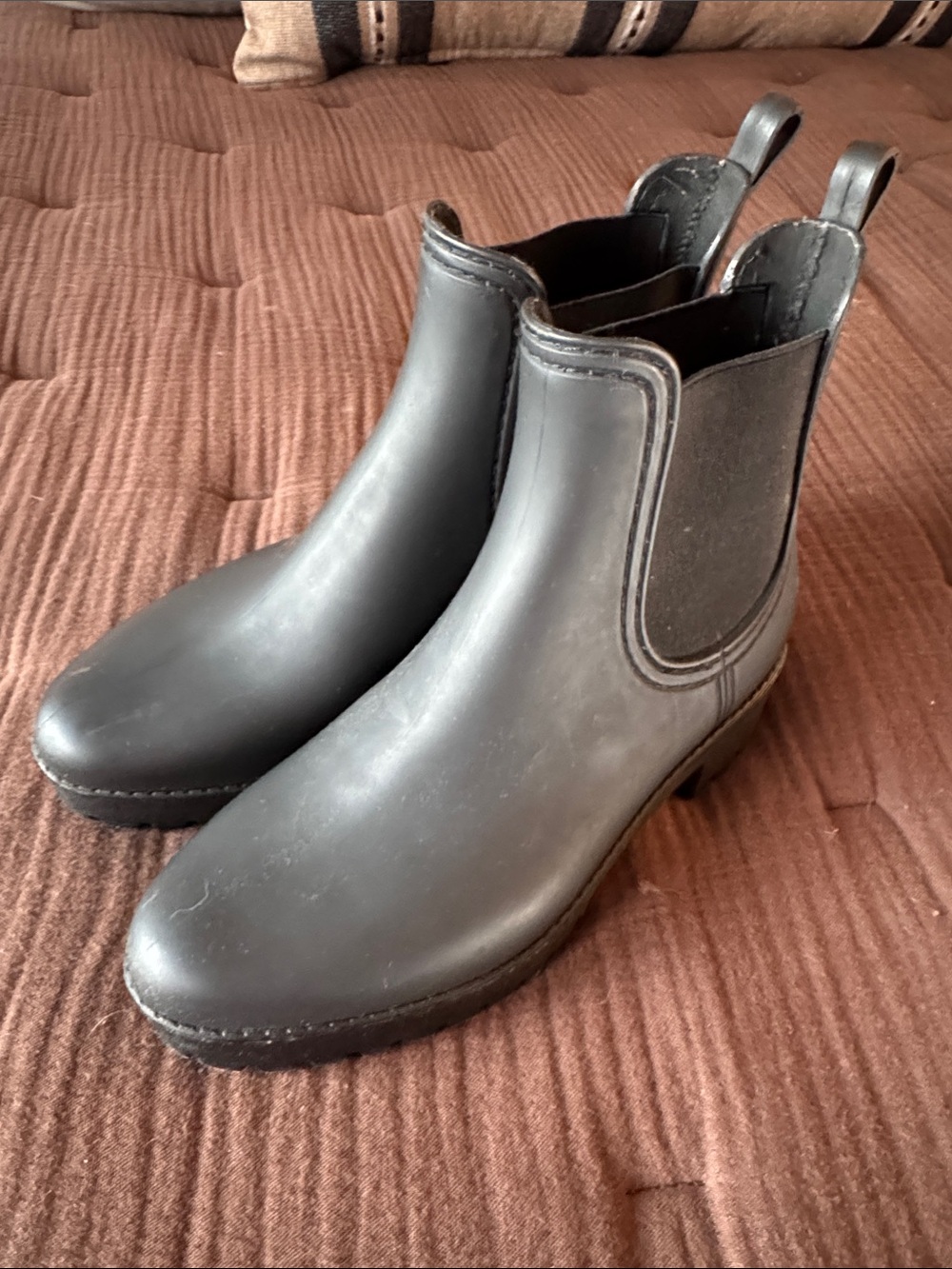 Jeffrey Campbell Classic Black Chelsea Rain Boots